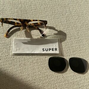 Sunglasses turned glasses